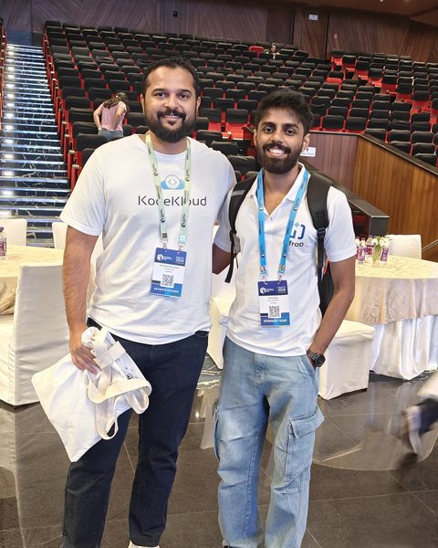 With Mumshad Mannambeth at Cloud Native Summit Kerala